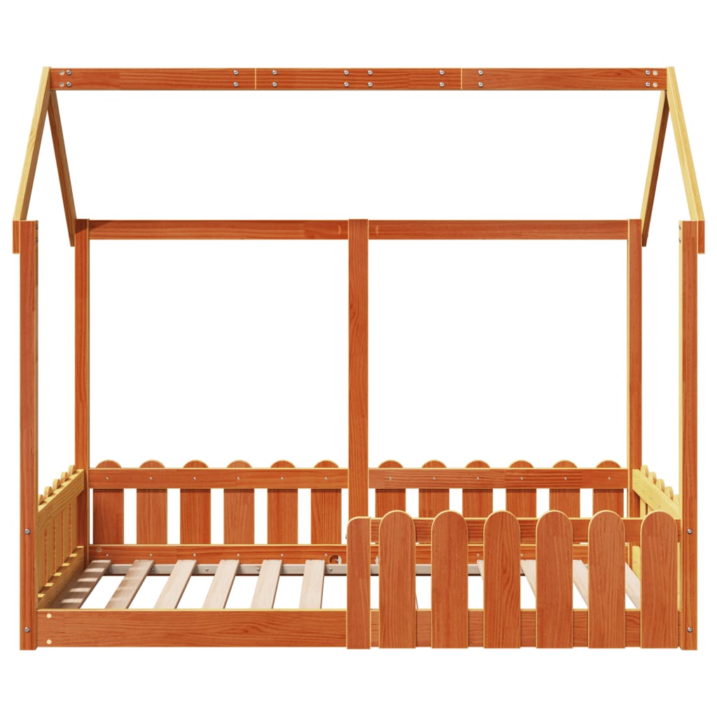 Cadre de lit d'enfants forme de maison sans matelas 80x160 cm - XIOS