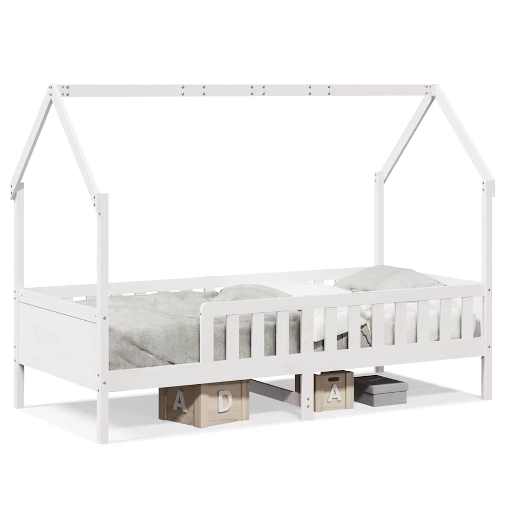 Cadre de lit d'enfants forme de maison sans matelas pin - XIOS
