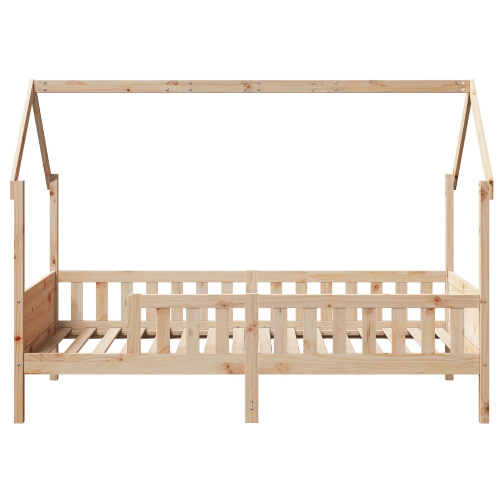 Cadre de lit d'enfants forme de maison sans matelas pin - XIOS