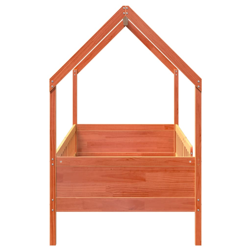 Cadre de lit d'enfants forme de maison sans matelas pin - XIOS