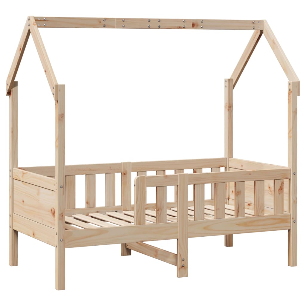 Cadre de lit d'enfants forme de maison sans matelas pin - XIOS
