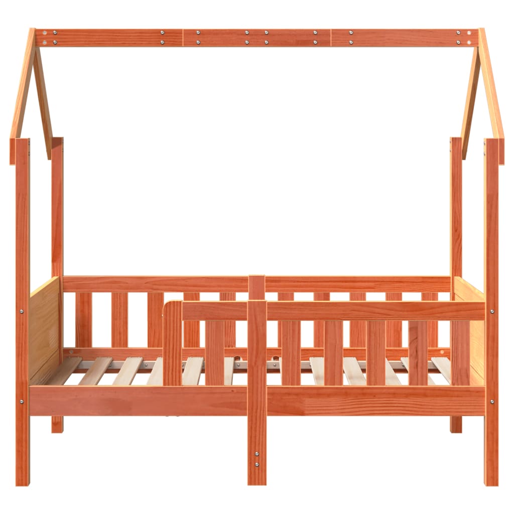 Cadre de lit d'enfants forme de maison sans matelas pin - XIOS