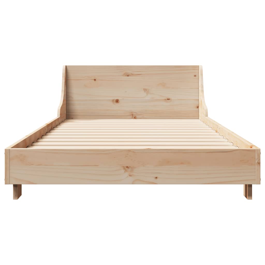 Cadre de lit sans matelas 90x200 cm bois de pin massif - XIOS