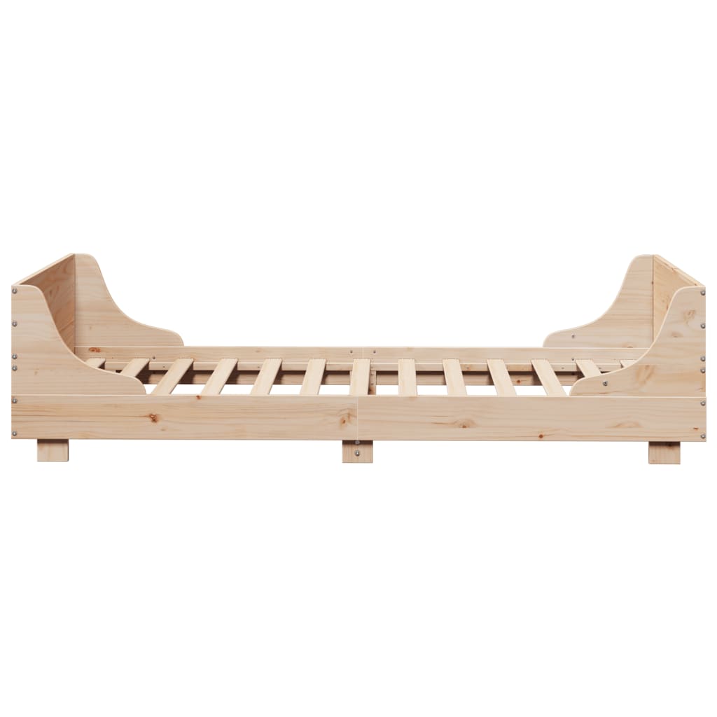 Cadre de lit sans matelas 90x190 cm bois de pin massif - XIOS