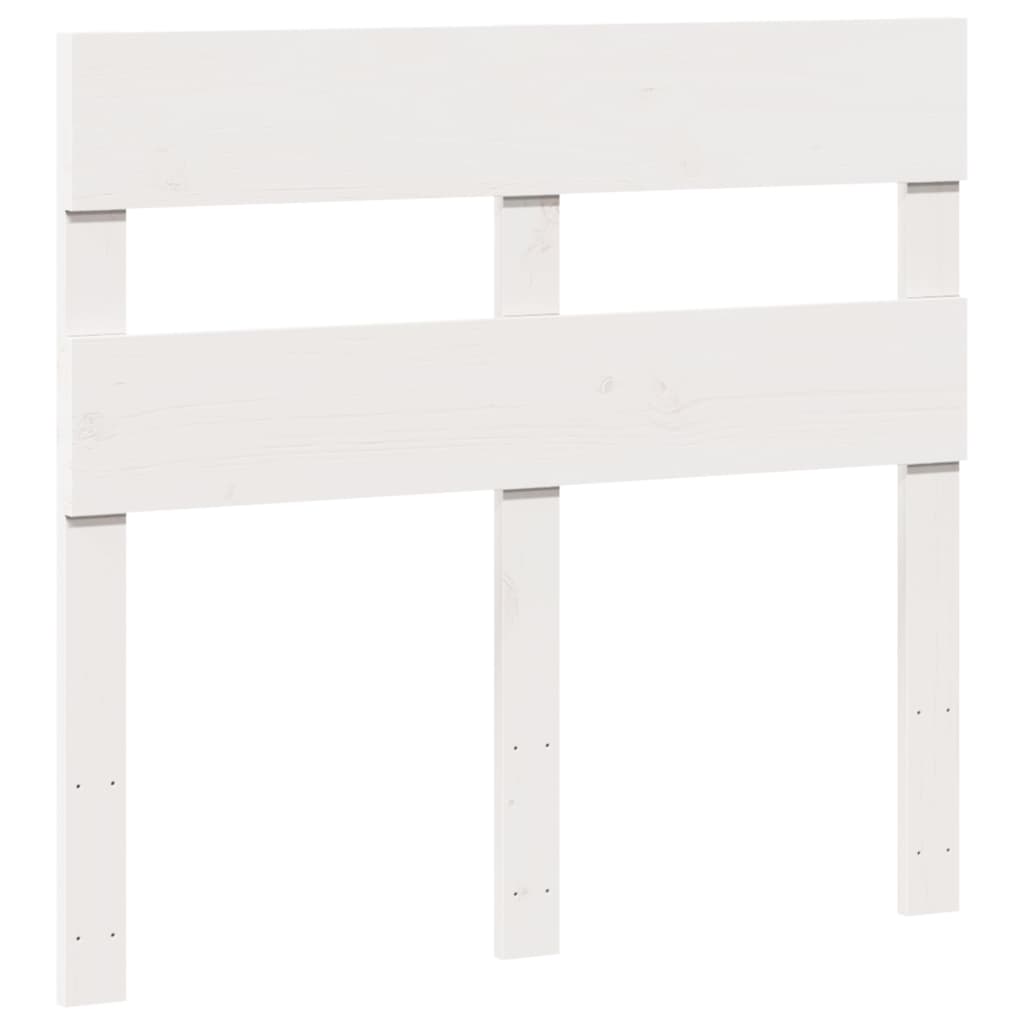 Cadre de lit sans matelas blanc 90x200 cm bois de pin massif - XIOS