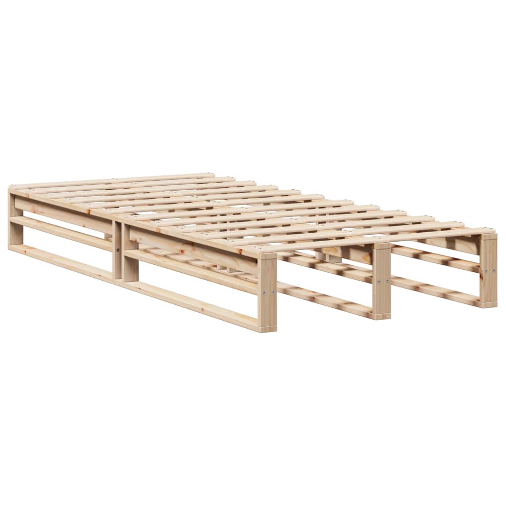Cadre de lit sans matelas 100x200 cm bois massif de pin - XIOS