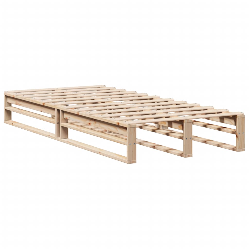 Cadre de lit sans matelas 90x190 cm bois de pin massif - XIOS