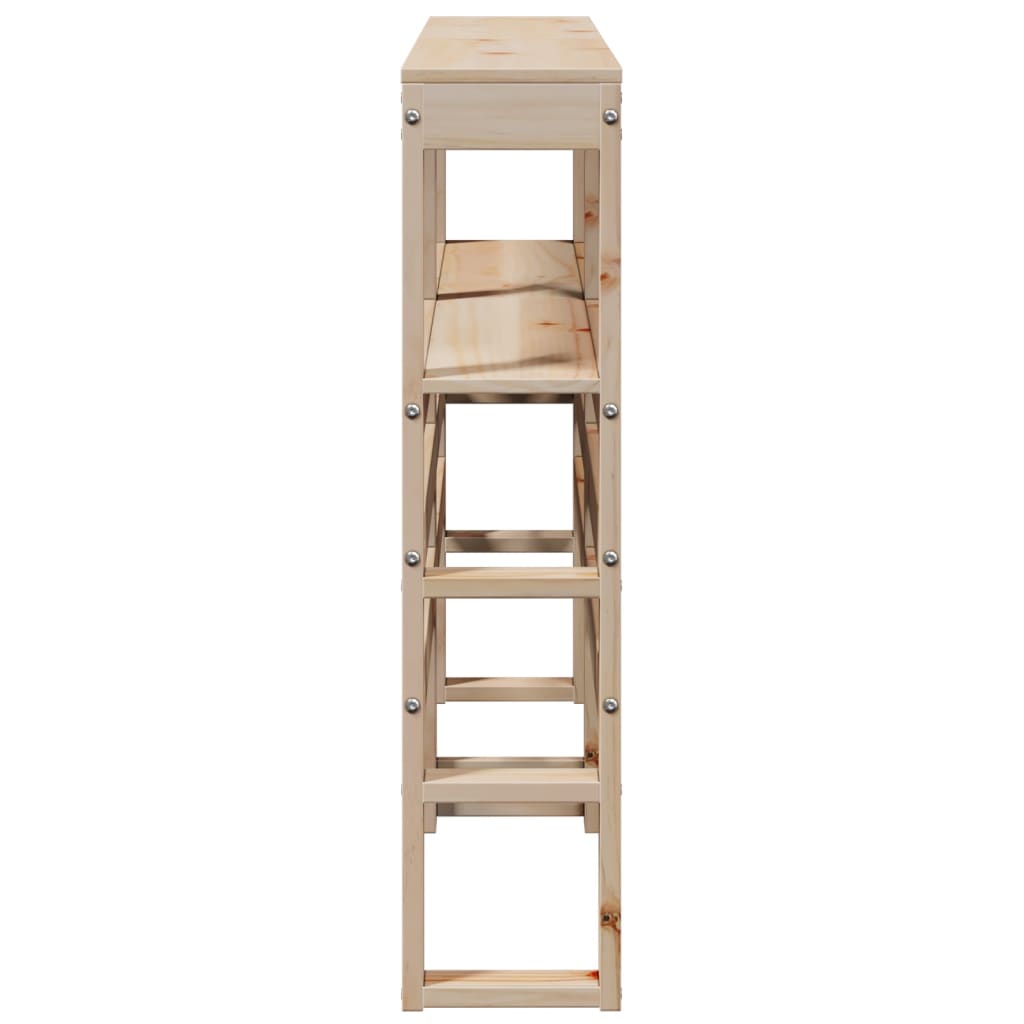 Tête de lit avec étagères 160 cm bois massif de pin - XIOS