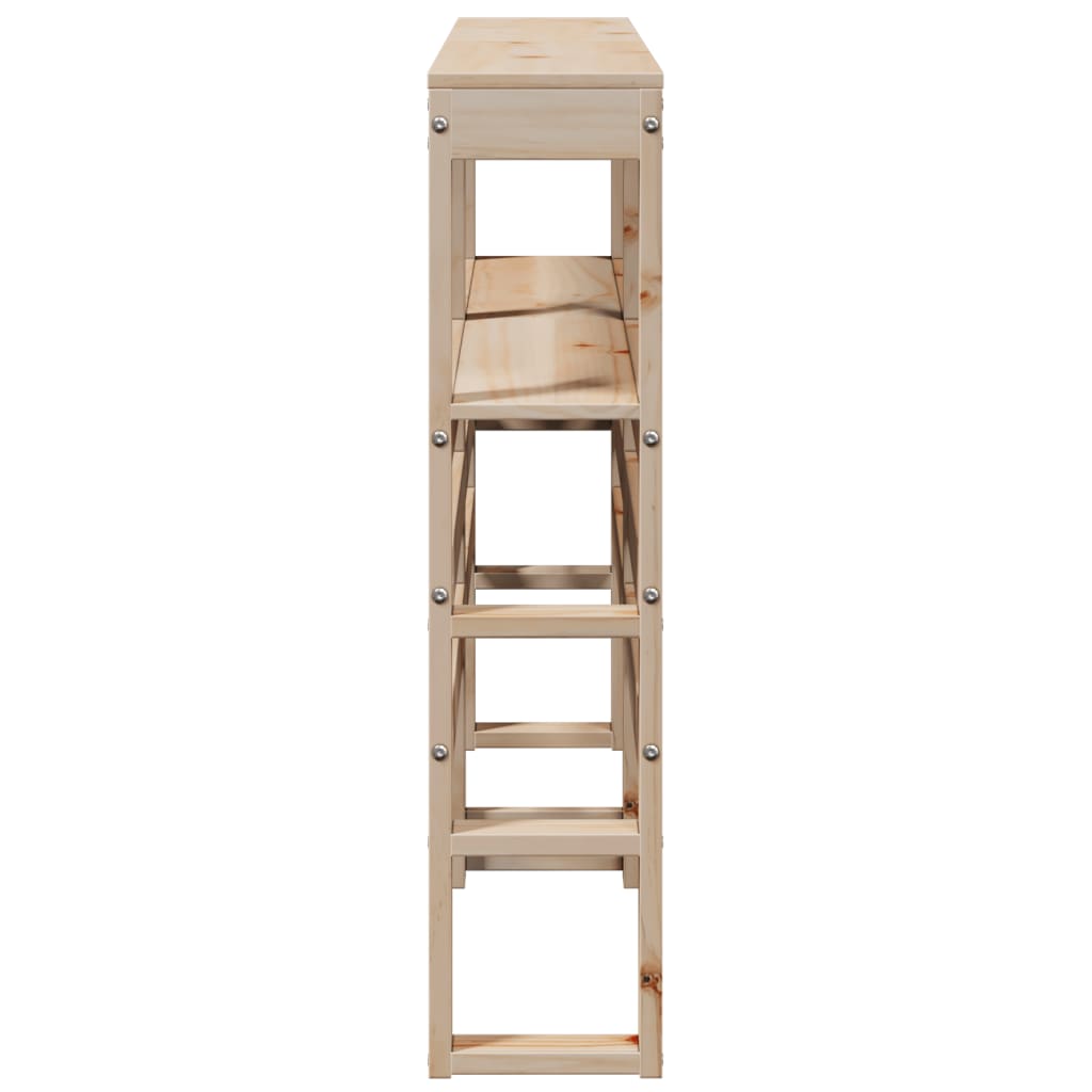 Tête de lit avec étagères 120 cm bois massif de pin - XIOS