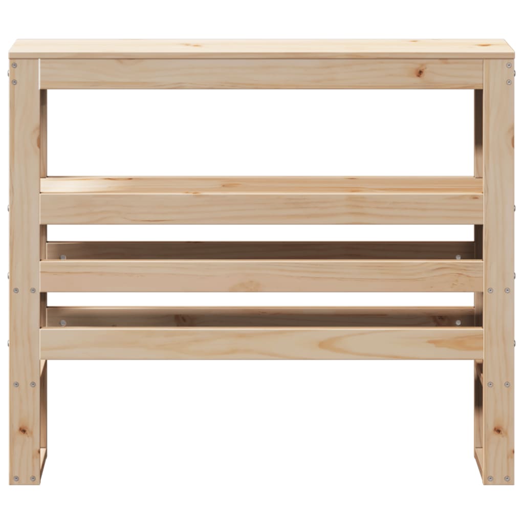 Tête de lit avec étagères 90 cm bois massif de pin - XIOS