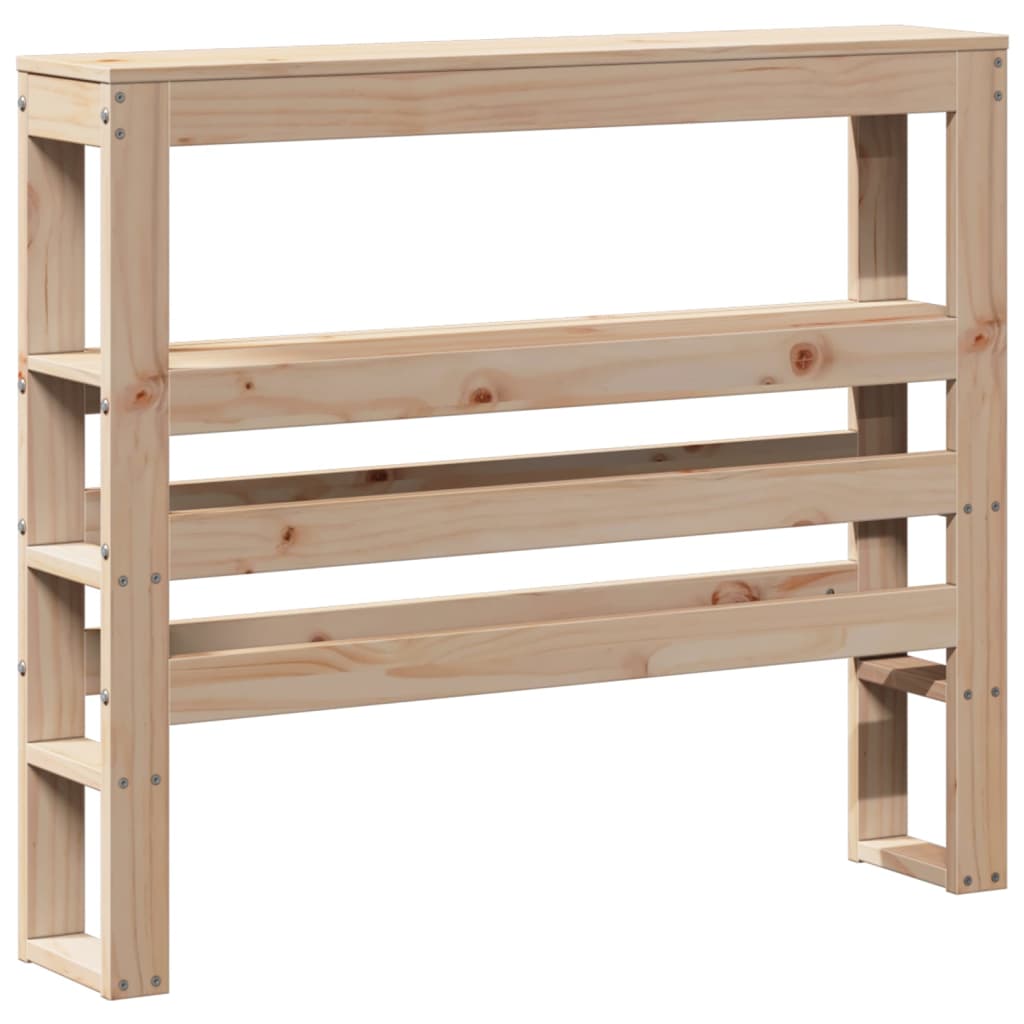 Tête de lit avec étagères 90 cm bois massif de pin - XIOS