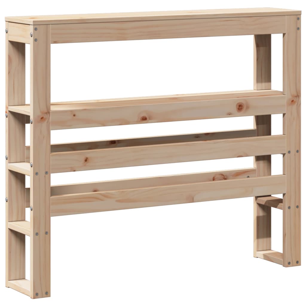 Tête de lit avec étagères 75 cm bois massif de pin - XIOS