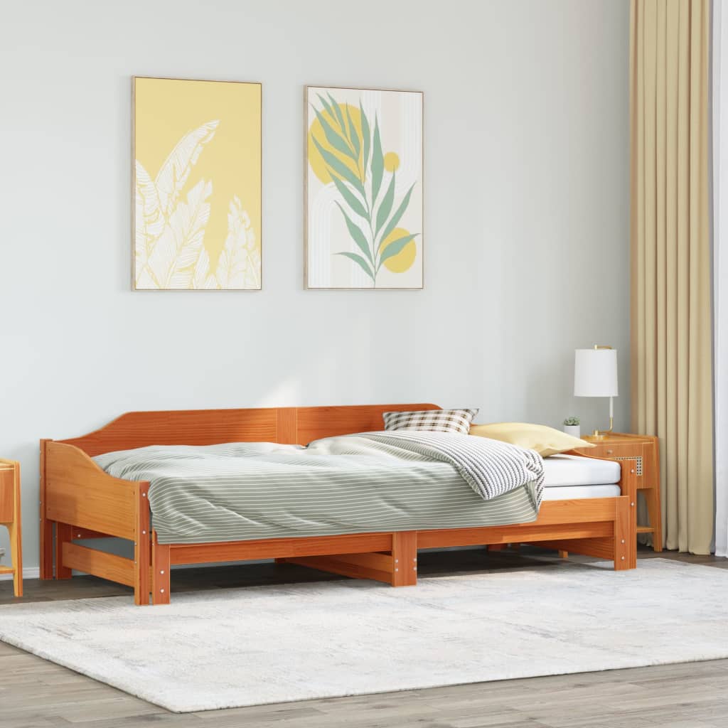 Lit de jour et lit gigogne sans matelas 80x200 cm bois massif - XIOS