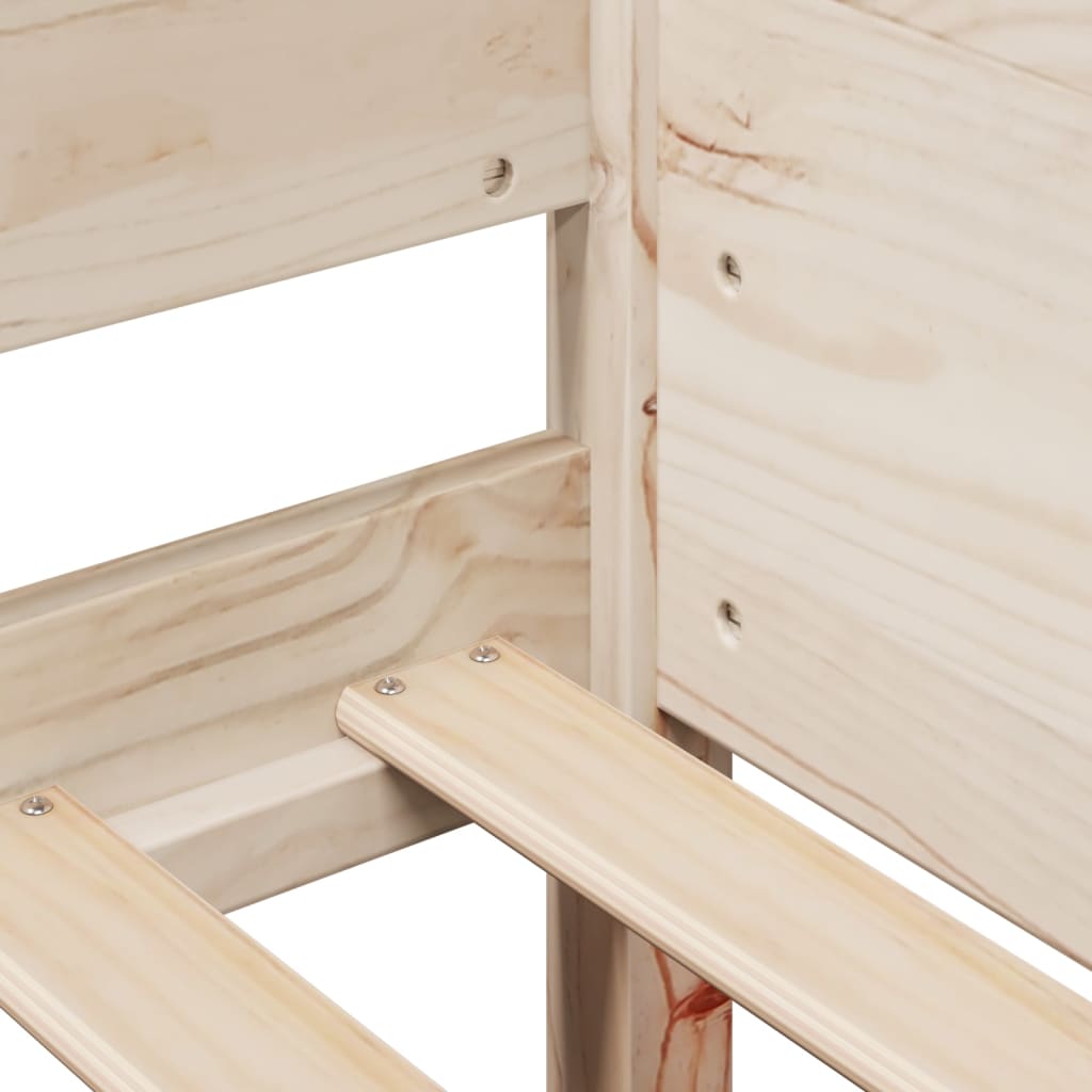 Cadre de lit sans matelas 80x200 cm bois massif de pin - XIOS