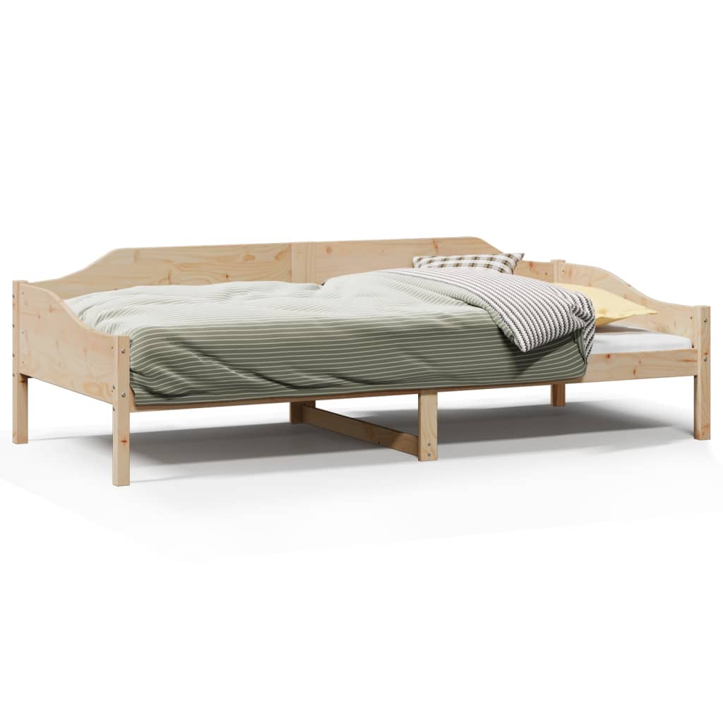 Cadre de lit sans matelas 90x200 cm bois de pin massif - XIOS