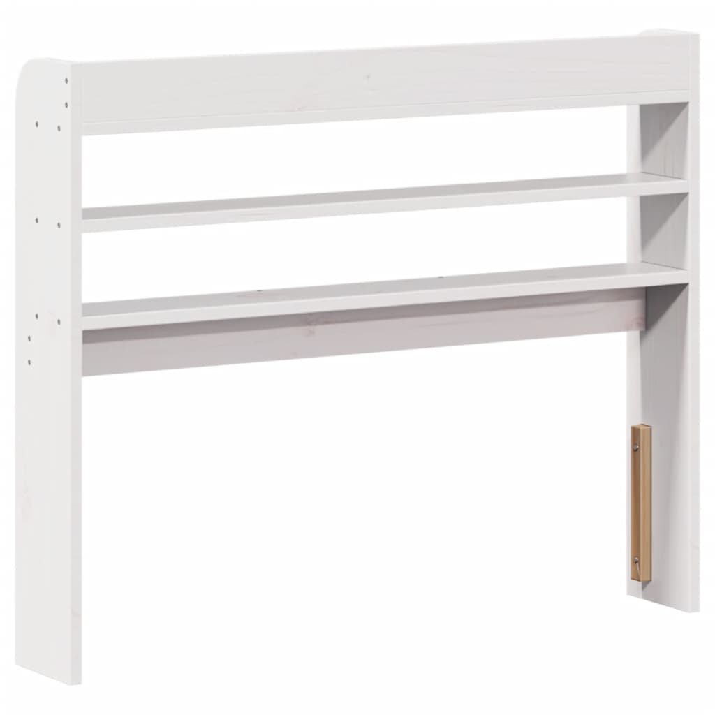 Tête de lit avec étagères blanc 100 cm bois massif de pin - XIOS