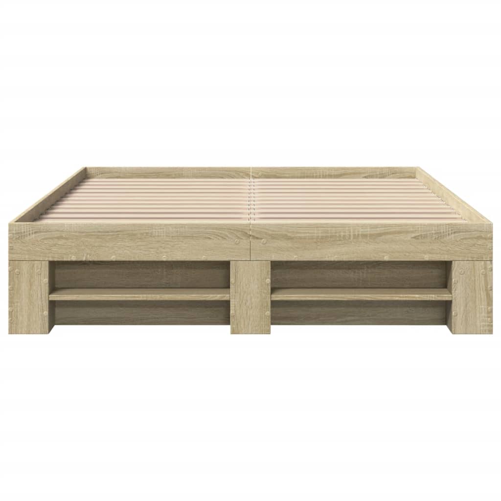 Cadre de lit sans matelas chêne sonoma 120x200 cm - XIOS