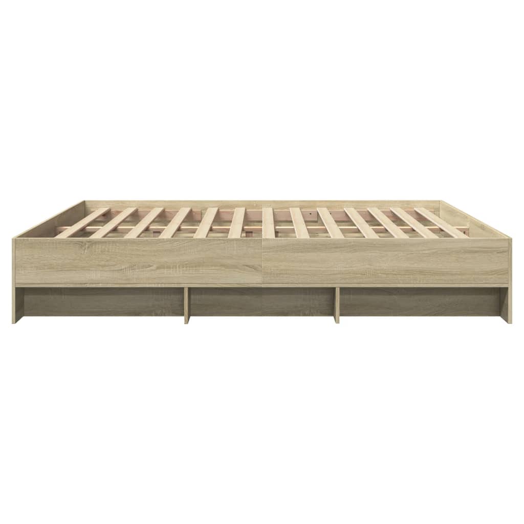 Cadre de lit sans matelas chêne sonoma 200x200 cm - XIOS