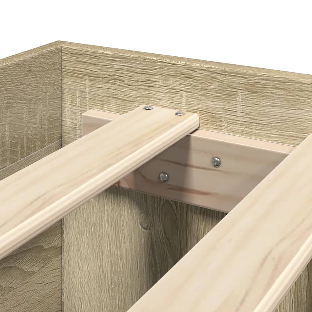 Cadre de lit sans matelas chêne sonoma 200x200 cm - XIOS