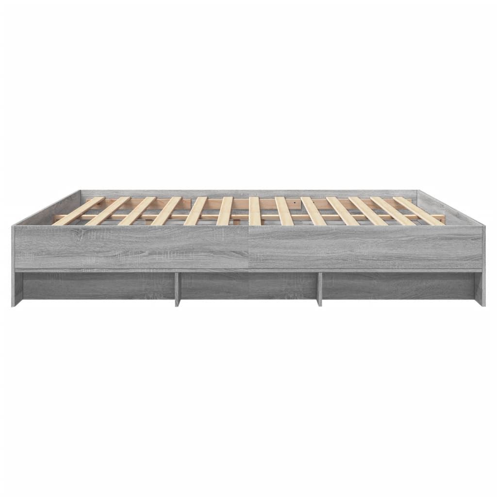 Cadre de lit sans matelas sonoma gris 180x200 cm - XIOS