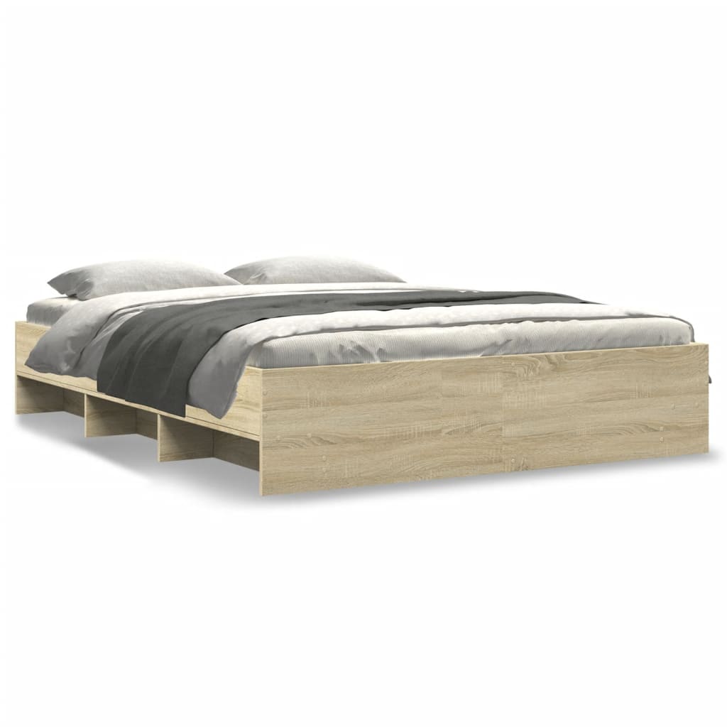 Cadre de lit sans matelas chêne sonoma 160x200 cm - XIOS