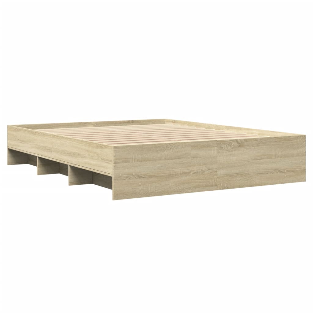 Cadre de lit sans matelas chêne sonoma 160x200 cm - XIOS
