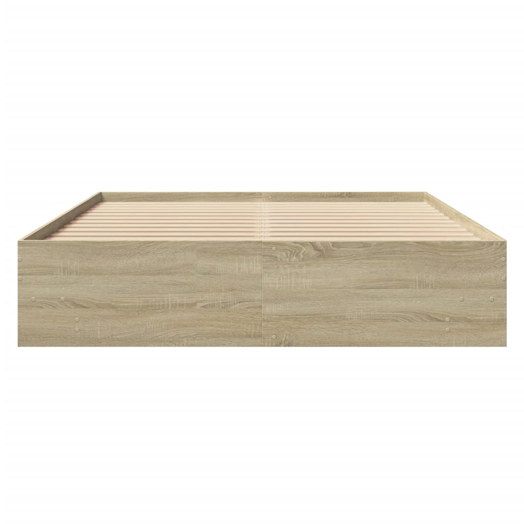 Cadre de lit sans matelas chêne sonoma 160x200 cm - XIOS