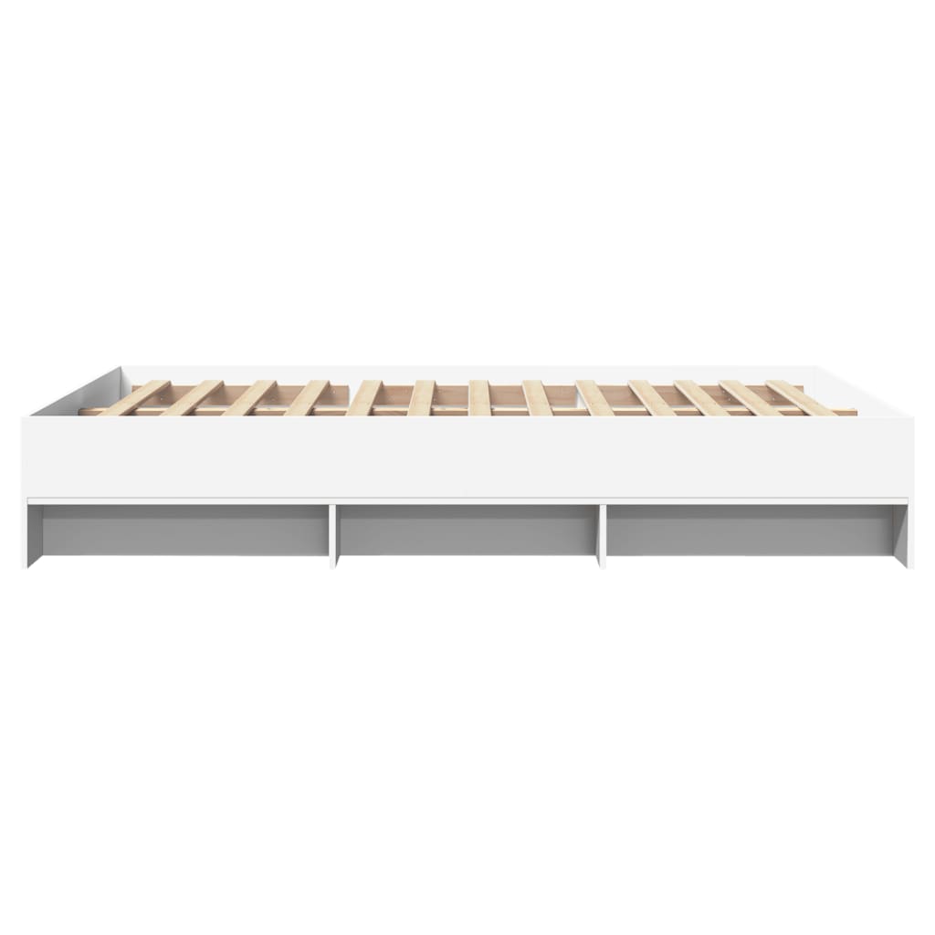 Cadre de lit sans matelas blanc 120x200 cm bois ingénierie - XIOS