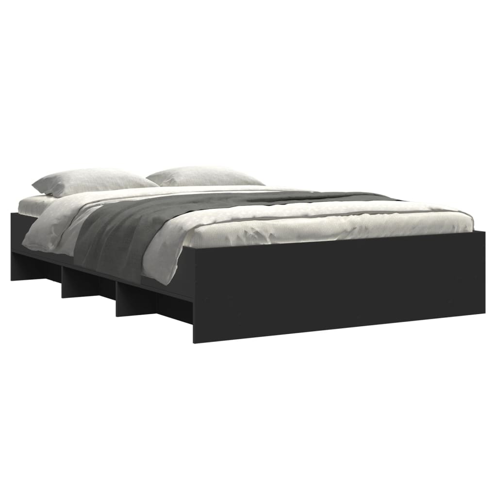 Cadre de lit sans matelas noir 120x200 cm - XIOS