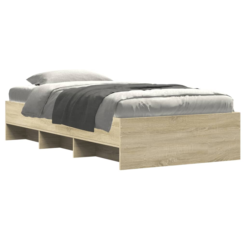 Cadre de lit sans matelas chêne sonoma 100x200 cm - XIOS