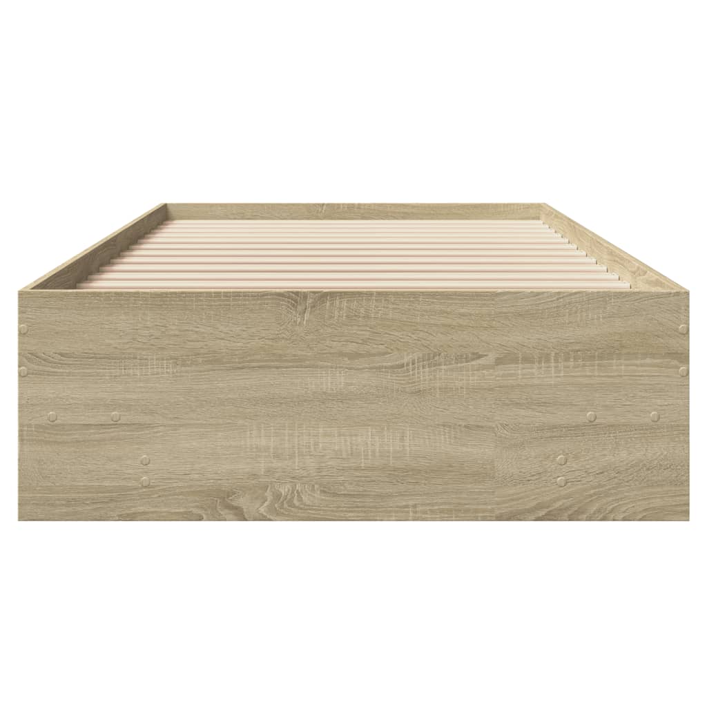 Cadre de lit sans matelas chêne sonoma 100x200 cm - XIOS