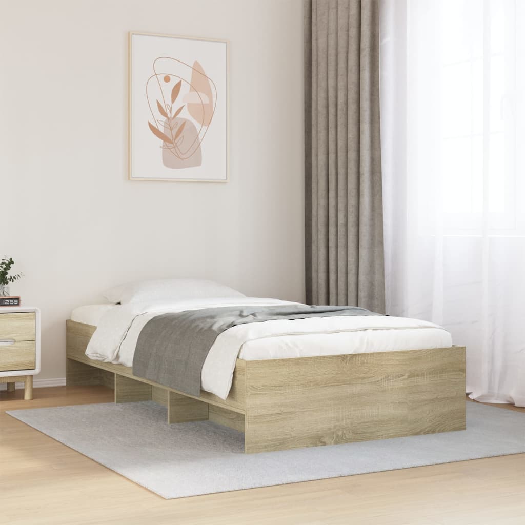 Cadre de lit sans matelas chêne sonoma 100x200 cm - XIOS