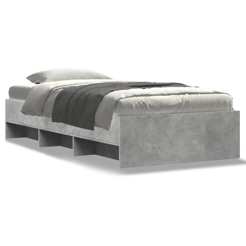 Cadre de lit sans matelas sonoma gris 90x200 cm - XIOS