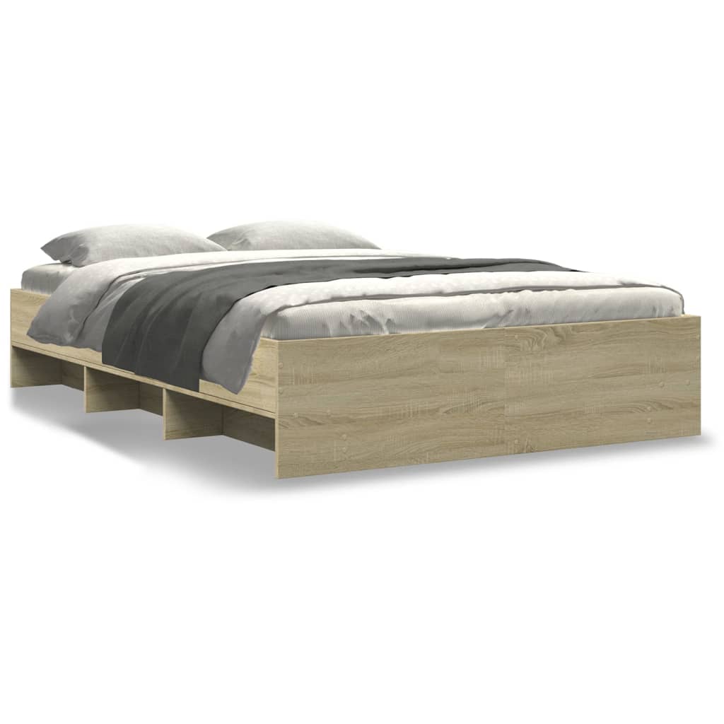 Cadre de lit sans matelas chêne sonoma 135x190 cm - XIOS