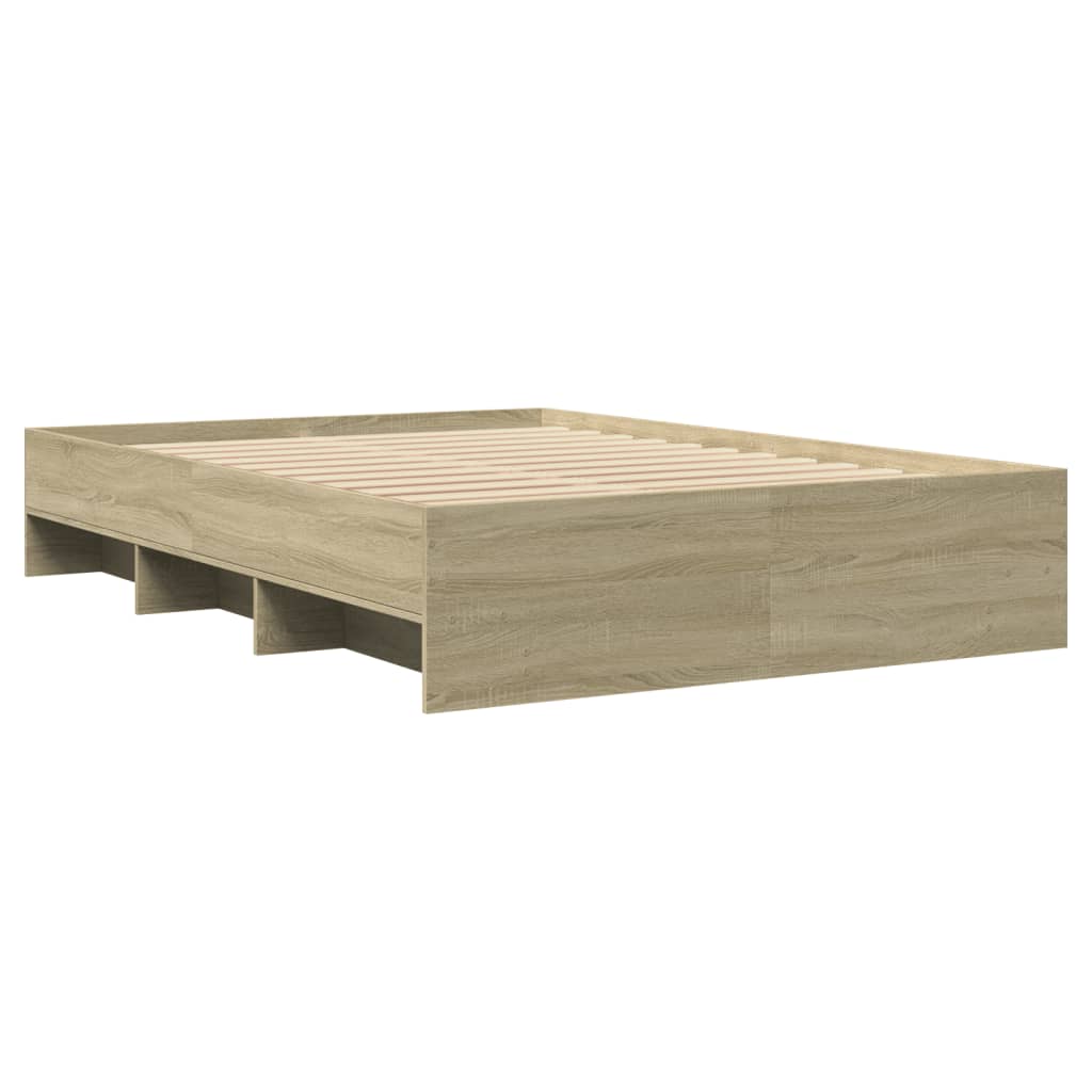 Cadre de lit sans matelas chêne sonoma 135x190 cm - XIOS