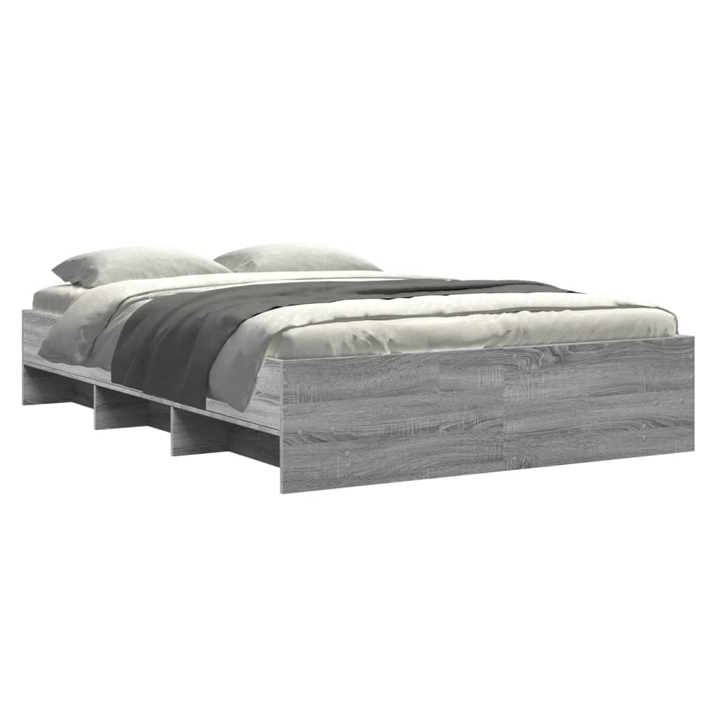 Cadre de lit sans matelas sonoma gris 120x190 cm - XIOS