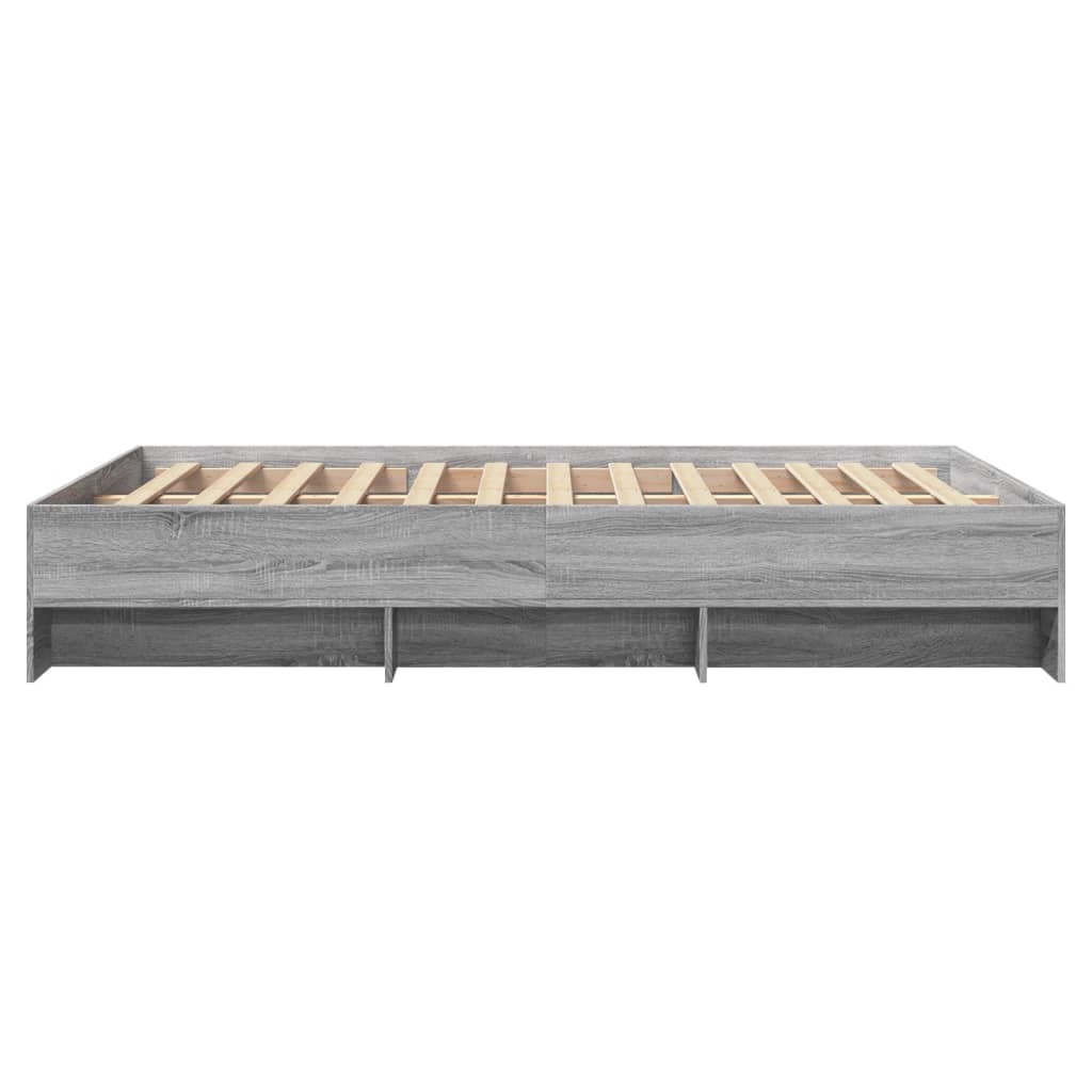 Cadre de lit sans matelas sonoma gris 120x190 cm - XIOS