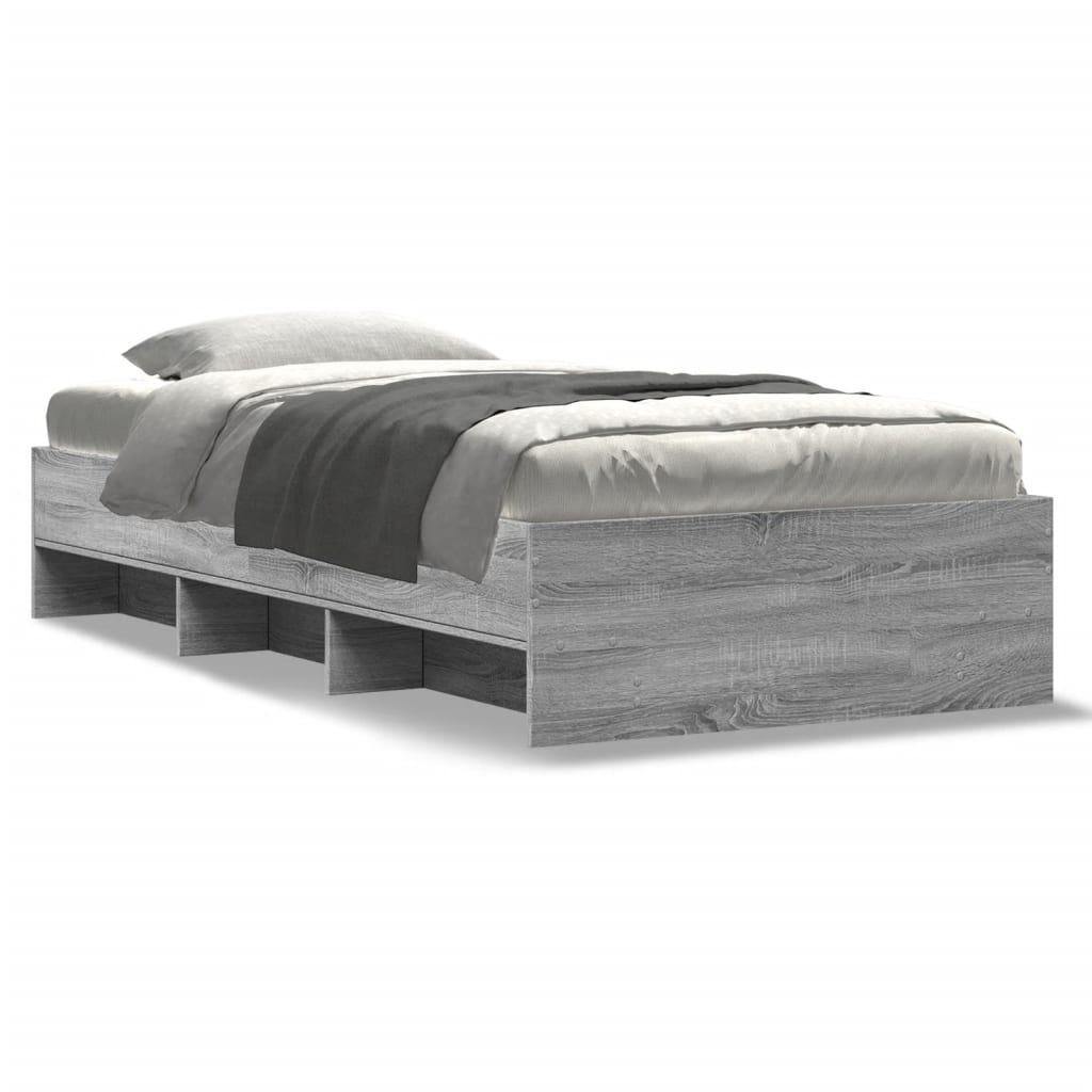 Cadre de lit sans matelas sonoma gris 90x190 cm - XIOS