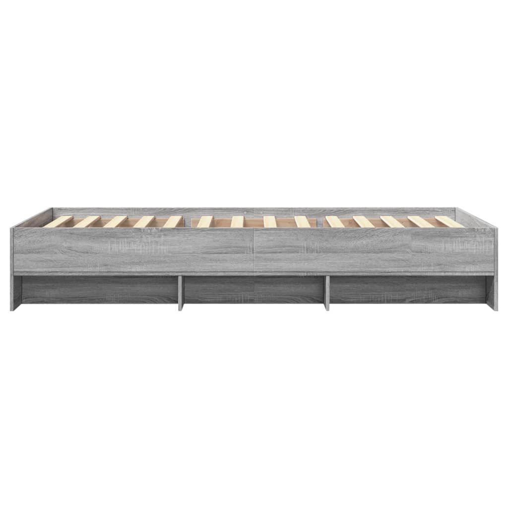 Cadre de lit sans matelas sonoma gris 75x190 cm - XIOS