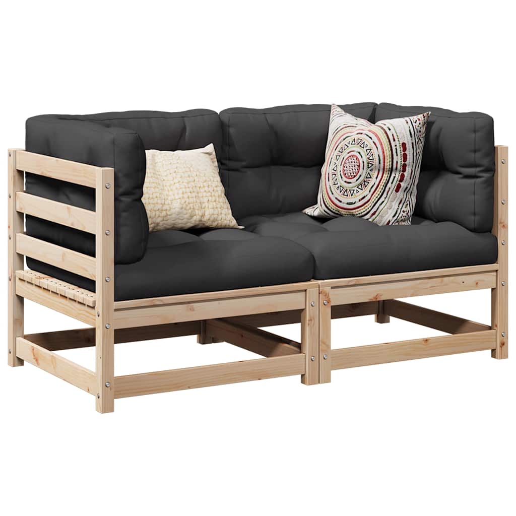 Salon de jardin 2 pcs bois de pin massif - XIOS