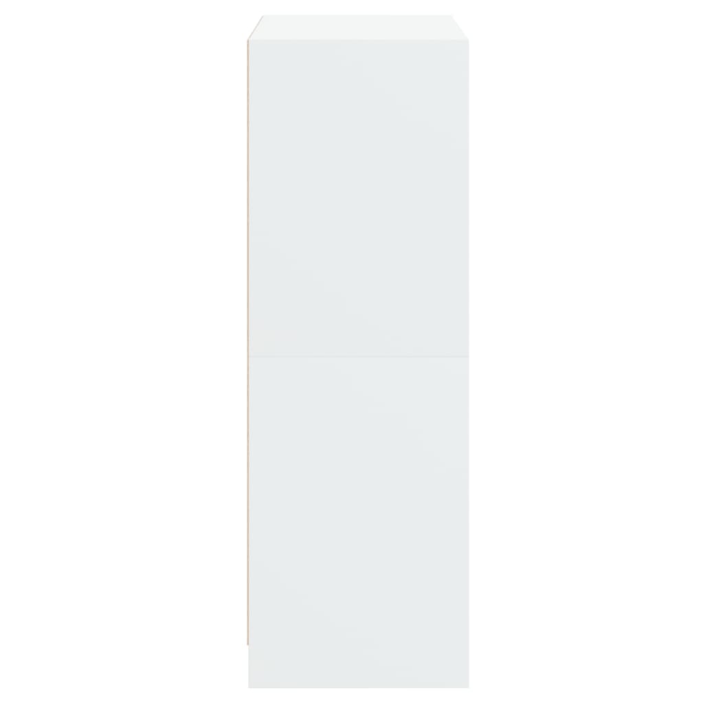 Buffet haut avec portes blanc 68x37x109 cm bois d'ingénierie - XIOS
