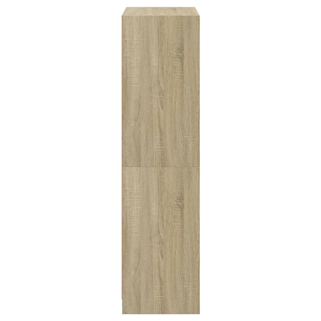 Buffet haut avec portes chêne sonoma bois d'ingénierie