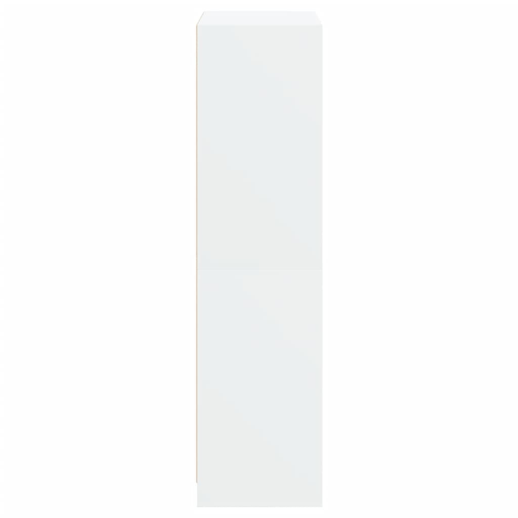 Buffet haut avec portes blanc 68x37x142 cm bois d'ingénierie - XIOS