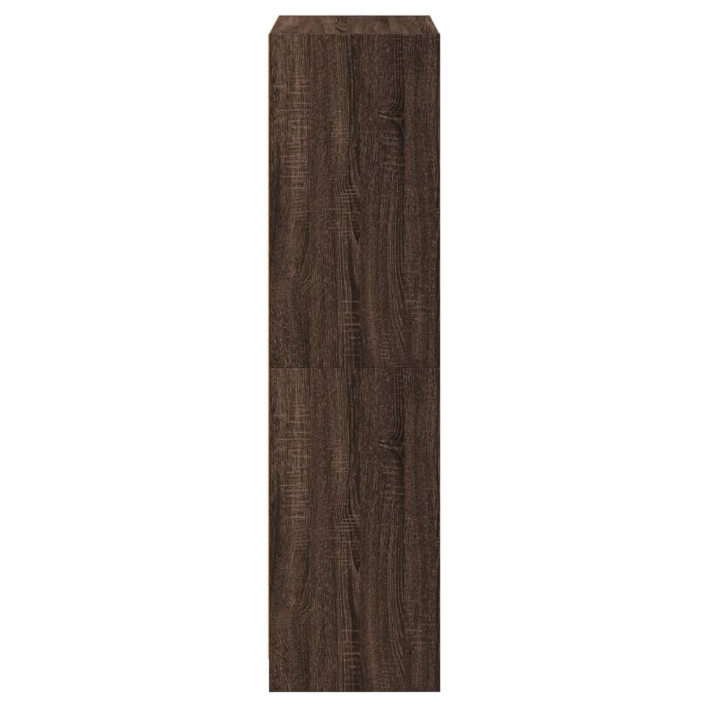 Buffet haut avec portes chêne marron bois d'ingénierie - XIOS