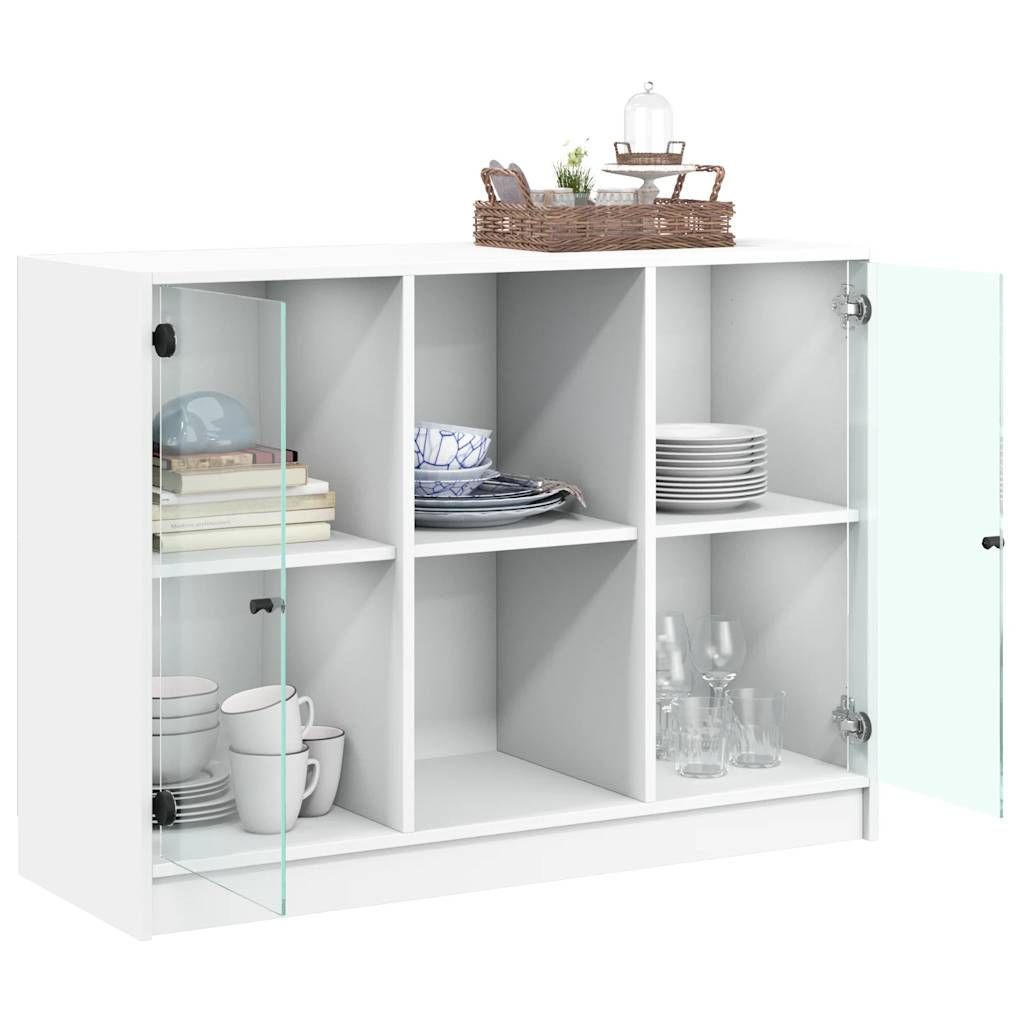 Buffet blanc 102x37x75,5 cm bois d'ingénierie - XIOS