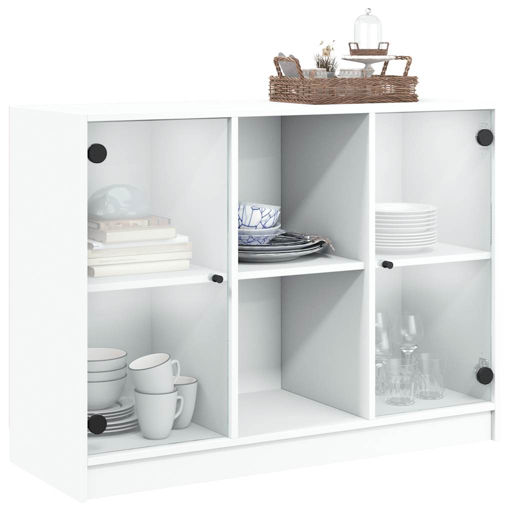 Buffet blanc 102x37x75,5 cm bois d'ingénierie - XIOS
