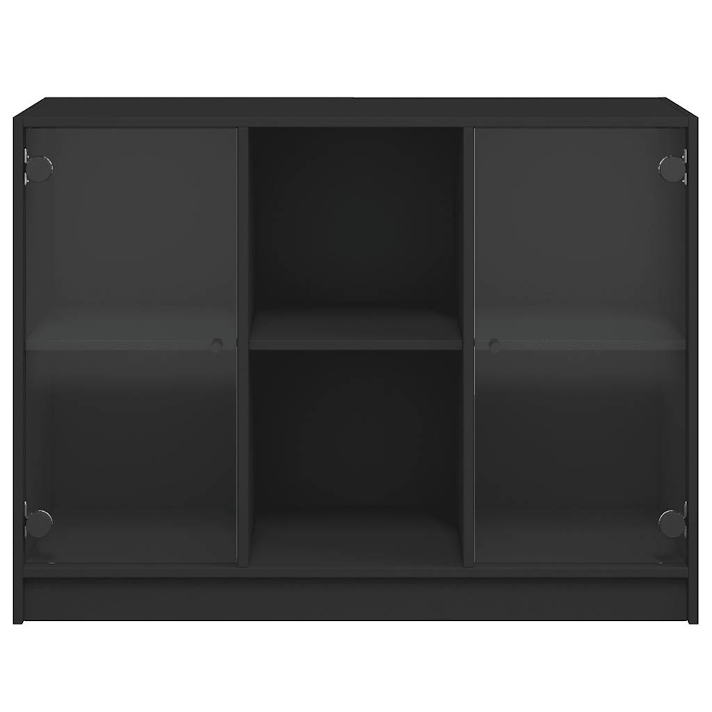 Buffet noir 102x37x75,5 cm bois d'ingénierie - XIOS