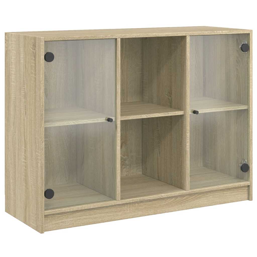 Buffet chêne sonoma 102x37x75,5 cm bois d'ingénierie - XIOS
