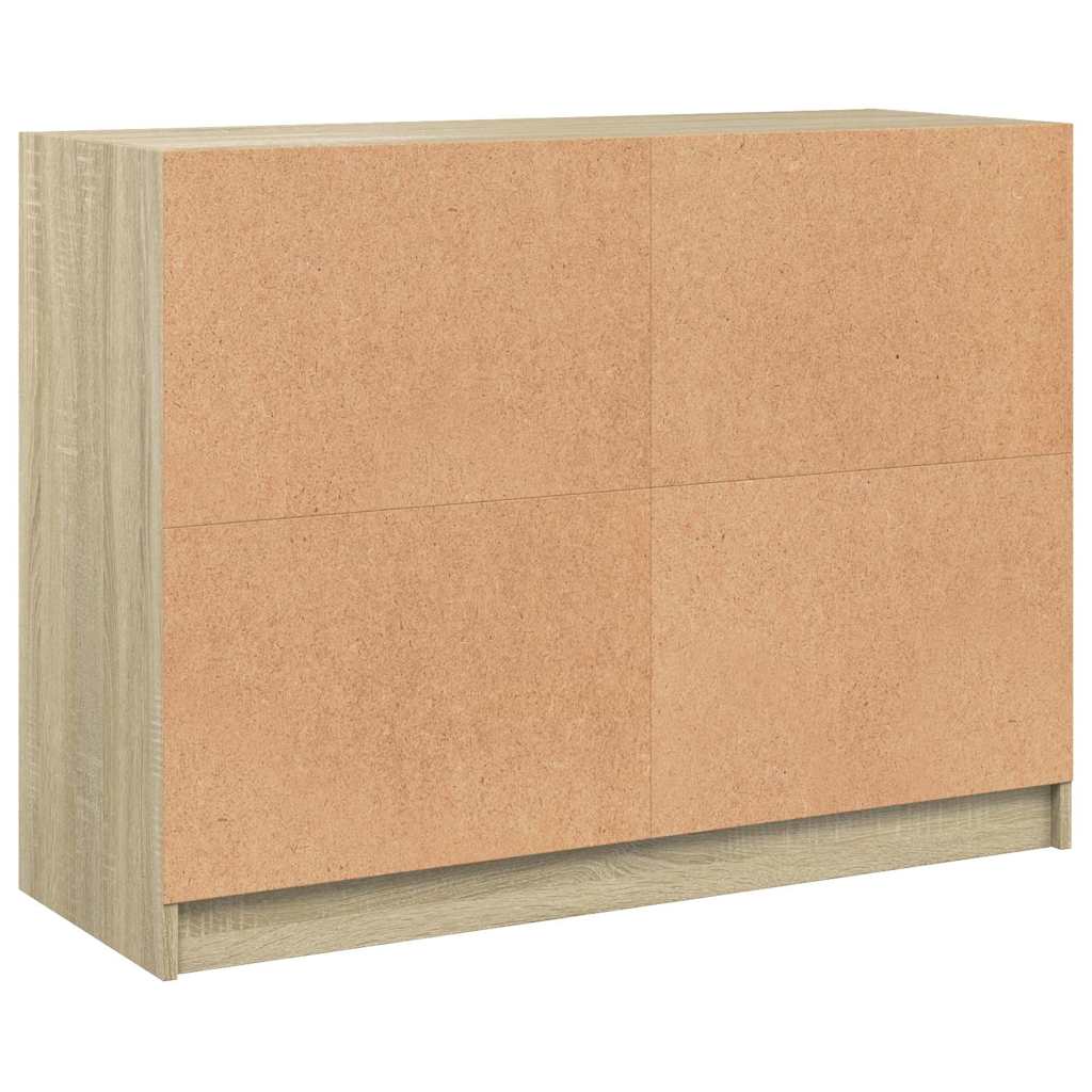 Buffet chêne sonoma 102x37x75,5 cm bois d'ingénierie - XIOS