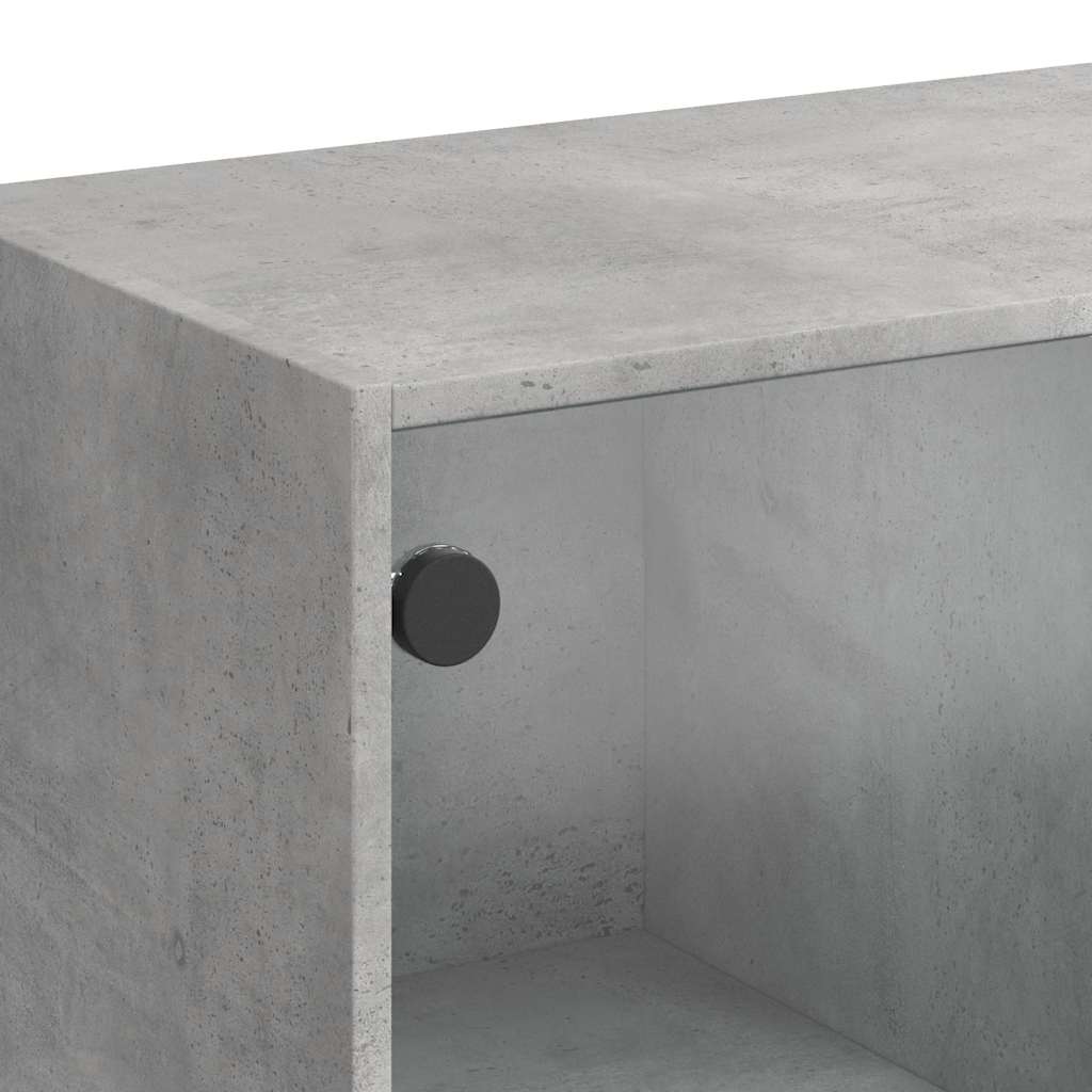 Buffet gris béton 102x37x75,5 cm bois d'ingénierie - XIOS